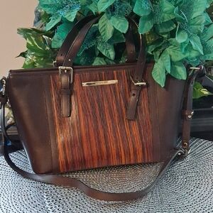 Brahmin Brown Satche with Shoulder Strapl, NWT